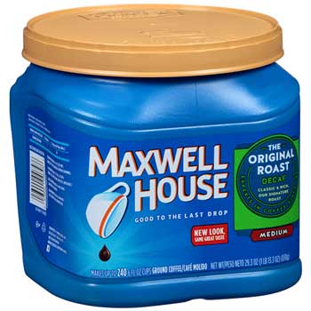Maxwell House&#174; Coffee, Decaffeinated Ground Coffee, 29.3 oz Can