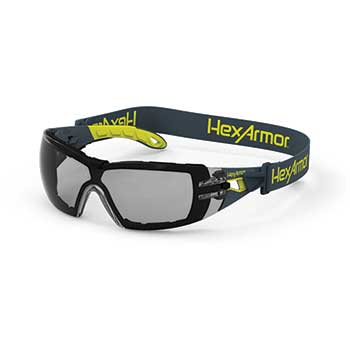 HexArmor MX200G Glasses, Grey, TruShield-S