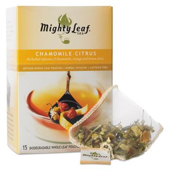 Mighty Leaf Tea Whole Leaf Tea Pouches, Chamomile Citrus, 15/Box
