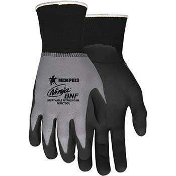 MCR Safety Ninja&#174; BNF Gloves, 15 Gauge, Nylon/Spandex, Large, 12/PK