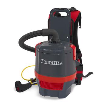 Numatic RSV 6 QT. Electric Backpack Vacuum, Graphite/Red