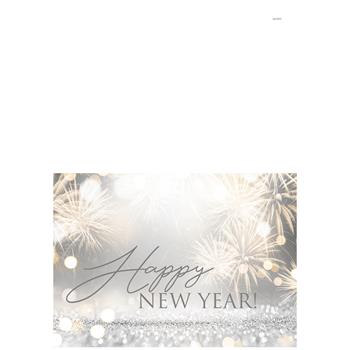 W.B. Mason Co. Custom Holiday Cards, New Year Sparkle