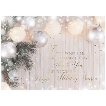 W.B. Mason Co. Custom Holiday Cards, Shimmering Appreciation