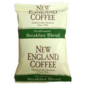 New England Coffee Breakfast Blend Decaf Pre-Measured Coffee Kits, 1.75 oz., 42/CS