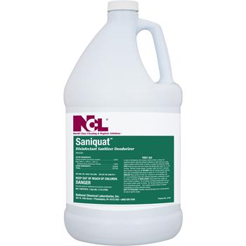 National Chemical Laboratories SANIQUAT™ Disinfectant Sanitizer Deodorizer, 1 gal., 4/CS