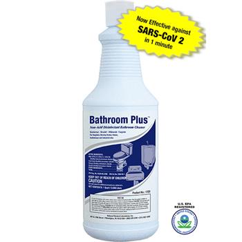 National Chemical Laboratories BATHROOM PLUS™ Non-Acid Disinfectant Bowl &amp; Bathroom Cleaner, 32 oz., 12/CS