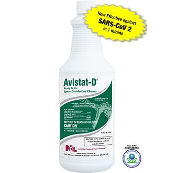 National Chemical Laboratories AVISTAT-D™ Ready-To-Use Spray Disinfectant Cleaner, 32 oz., 12/CS