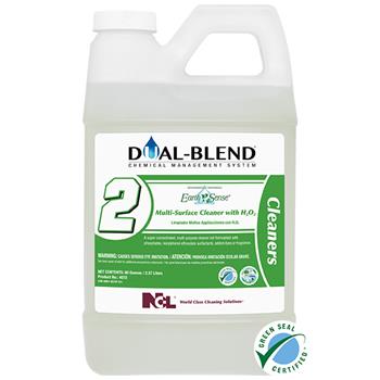National Chemical Laboratories Dual-Blend&#174; #2 Earth Sense&#174; Multi-Surface Cleaner with H2O2 Super Concentrate, 4/CS