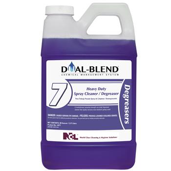 National Chemical Laboratories Dual Blend #7, Heavy Duty Spray Cleaner, Degreaser, 80 oz, 4/CS