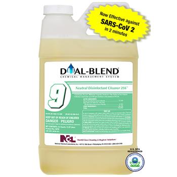National Chemical Laboratories Dual Blend #9, Neutral Disinfectant, 80 oz, 4/CS