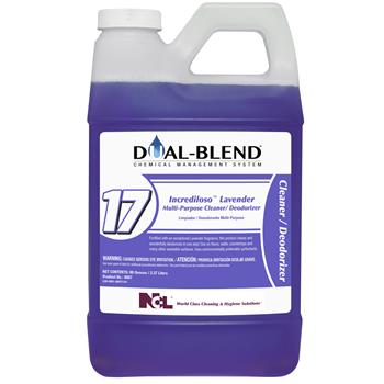 National Chemical Laboratories Dual-Blend&#174; #17, Multi-Cleaner, Incrediloso Lavender, 80 oz, 4/CS
