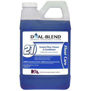 National Chemical Laboratories Dual-Blend&#174; #21, Neutral Floor Cleaner, Conditioner, 80 oz, 4/CS
