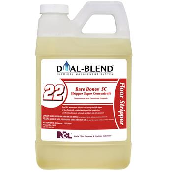 National Chemical Laboratories Dual-Blend&#174; #22, Bare Bones Concentrate, Fast Acting Floor Stripper, 80 oz, 4/CS