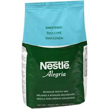 Nescaf&#233; Sweetened Cappuccino Topping Instant Mix, Alegria, 2 lbs, 8/Case