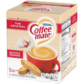 Coffee mate&#174; Single-Serve Non-Dairy Liquid Creamer, Original, .375 oz., 24/BX