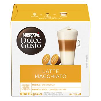 NESCAF&#201;&#174; Dolce Gusto&#174; Latte Macchiato Coffee Capsules, 16/BX