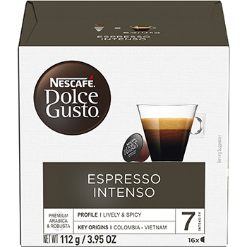 NESCAF&#201; Dolce Gusto Espresso Intenso Coffee Capsules, 16/BX