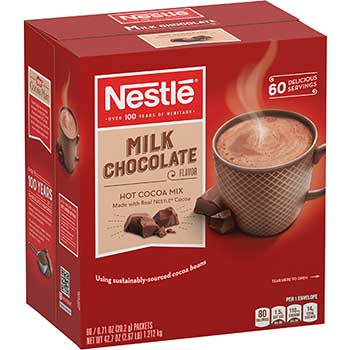 Nestl&#233; Hot Cocoa Mix, Milk Chocolate, 0.71 oz., 60/BX