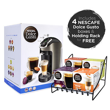 NESCAF&#201; Dolce Gusto Esperta 2 With 4 Gusto Coffees &amp; Rack Bundle
