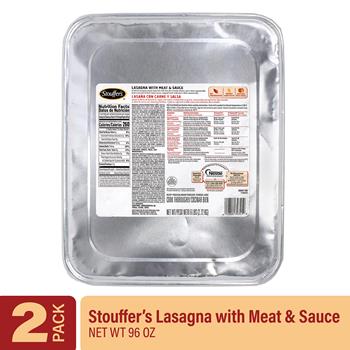 Stouffer&#39;s Lasagna with Meat &amp; Sauce, 96 oz., 2 Count