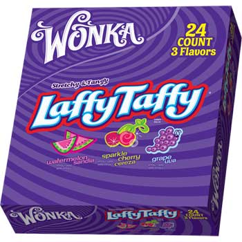 Nestl&#233; Wonka&#174; Laffy Taffy&#174; Variety Box, 1.5 oz. Bars, 24/CS