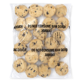 Nestl&#233; Toll House Tollhouse Chocolate Chip Cookie Dough, 20 cookies per pack, 3 Pack