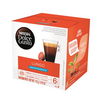 NESCAF&#201; Dolce Gusto Lungo Coffee Capsules, Decaf, 16/BX