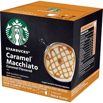 NESCAF&#201; Dolce Gusto Starbucks&#174; Caramel Macchiato Coffee Capsules, 16/BX