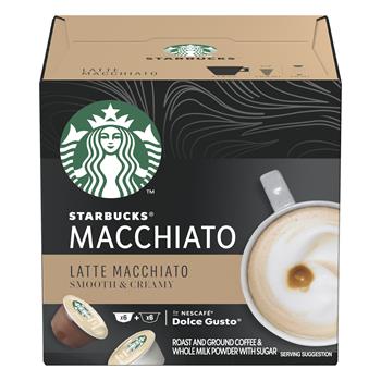 NESCAF&#201; Dolce Gusto Starbucks&#174; Latte Macchiato Coffee Capsules, 16/BX