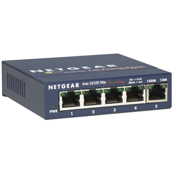 Netgear ProSafe FS105 Ethernet Switch - 5 x 10/100Base-TX
