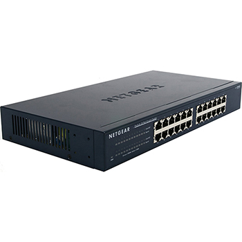Netgear 24-Port Gigabit Ethernet Unmanaged Switch, Plug-and-Play (JGS524NA)