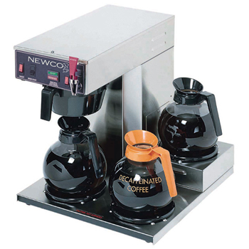 Newco Three-Burner Automatic Decanter-Style Coffee Brewer