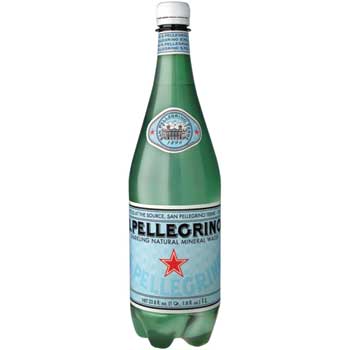 San Pellegrino Sparkling Mineral Water, Plastic Bottle, 1 L, 12/CS