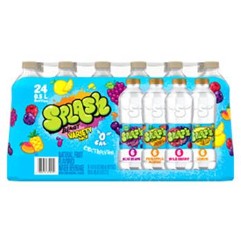 Splash Blast Rainbow Flavor Water Beverage, 16.9 fl oz,  24/Case