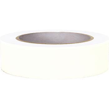 NMC 6 Mil Vinyl Safety Tape, Solid White, 2&quot; x 108&#39;