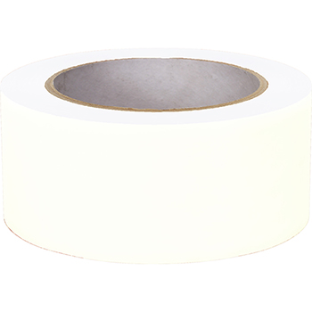 NMC 6 Mil Vinyl Safety Tape, Solid White, 3&quot; x 108&#39;