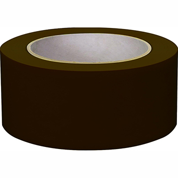 NMC 6 Mil Vinyl Safety Tape, Solid Brown, 3&quot; x 108&#39;