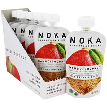 Noka Mango Coconut Superfood Pouch, 4.22 oz., 6/BX