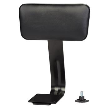 National Public Seating Padded Vinyl Padded Backrest For 6400 Series Stool, Black