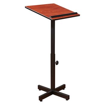 National Public Seating Portable Presentation Lectern Stand, Cherry