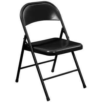 NPS Commercialine Folding Chair, Black