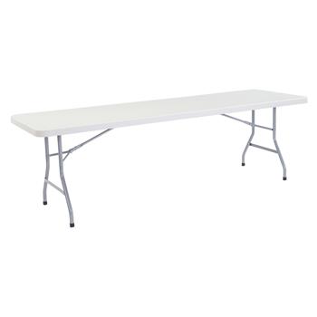 National Public Seating 30&quot; x 96&quot; Heavy Duty Folding Table, Speckled Gray