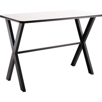 National Public Seating Collaborator Table, 30&quot; x 72&quot;, Rectangle, 42&quot; Height w/ Crossbeam, Whiteboard Top