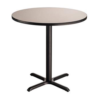 National Public Seating Caf&#233; Table, 36&quot; Round, 36&quot; Height, &quot;X&quot; Base