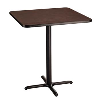 National Public Seating Caf&#233; Table, &quot;X&quot; Base, 42&quot; Height, 36&quot; Square