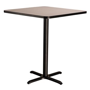 National Public Seating Caf&#233; Table, &quot;X&quot; Base, 30&quot; Height, 36&quot; Square