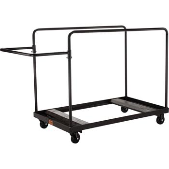 National Public Seating Folding Table Dolly For Vertical Storage, 71&quot; Round Tables