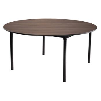 National Public Seating 60&quot; Round Max Seating Folding Table, Plywood Core/Edge Banding