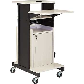 National Public Seating Oklahoma Sound&#174; Premium Plus Presentation Cart with Storage Cabinet