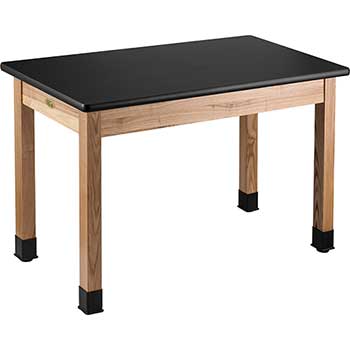 National Public Seating Science Lab Table, 24&quot; X 54&quot; X 30&quot;, High Pressure Laminate Top, Solid Wood Legs